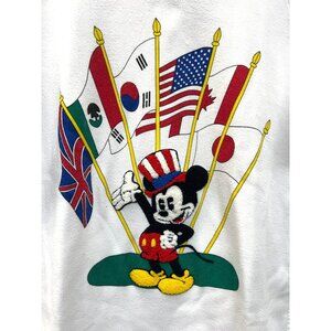 Sunday Comics Vintage Mickey Mouse Epcot Sweatshirt Top